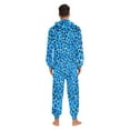 thumbnail image 7 of joogoo Leopard Blue Unisex Adults Onesies Pajamas Jumpsuits L, 7 of 7