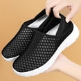 thumbnail image 5 of Domuza Orthopedic Dress Shoes for Women Arch Support Non Slip Slip on Sneakers Breathable Knitted Mesh Stretch Walking Shoes Comfortable 2026 Foam Shoes Black 6.5（EU-37）, 5 of 7