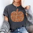 thumbnail image 3 of Pumpkin Floral Unisex T-Shirt, 3 of 5