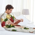 thumbnail image 6 of Picia Vintage Bike Flower Butterfly Pattern Men’s Long-Sleeve Sleepwear Set - Soft 2-Piece Loungewear with Pockets, Comfy PJs for Relaxing Nights-Small, 6 of 7