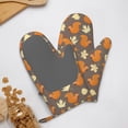 thumbnail image 4 of Zufioo Squirrel And Maple Leaves Print Silicone Anti-Scalding Gloves, Kitchen Hanging Rope Gloves, Kitchen Utensils Suitable for Barbecue, Baking, Cooking, 4 of 6