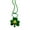 K, variant on Washranp St. PatrickS Day Shamrock Necklace,Irish Green Hat Letters Long Round Bead Necklace for Party Supplies