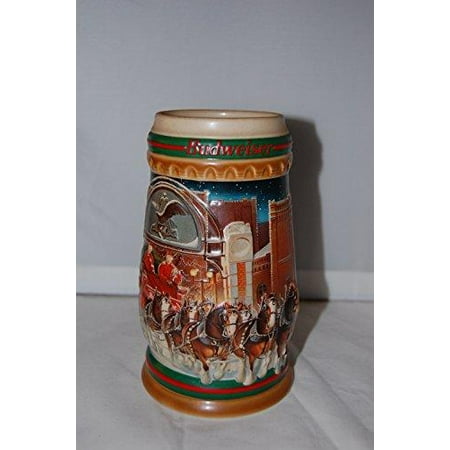 - 1997 budweiser holiday stein home for the holidays