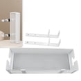 thumbnail image 1 of Under Desk Cable Management Tray, Modern Desk Cord Organizer 13.39in White Anti Scratch  for Home, 1 of 7
