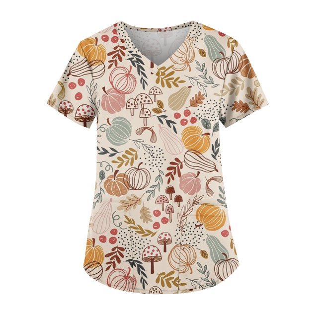 Camiseta casual de manga corta con cuello en V y estampado de dibujos animados para mujer, divertida y cómoda camiseta de verano