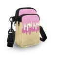thumbnail image 3 of HELLHERO Polyester Crossbody Sling Bag Double Layer Daily Commute or Casual Outings with Zipper, Ice Cream Print, 3 of 7