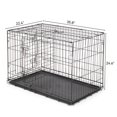 thumbnail image 2 of Qiushi 36" Pet Kennel Cat Dog Folding Steel Crate Animal Playpen Wire Metal, 2 of 9