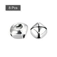 thumbnail image 3 of Jingle Bells, 1"(25mm) 8 Pack Small Bells for Crafts DIY Christmas, Silver Tone, 3 of 5