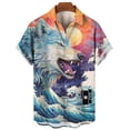 thumbnail image 3 of Nuevas camisas de animales para hombres, ropa con estampado de tigre en 3D, camisas de manga corta para hombres, ropa informal de moda, blusas unisex de moda Harajuku, 3 of 5