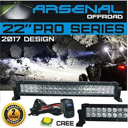 22 Inch Grid - No.1 22 INCH 120W CREE LED LIGHT BAR SPOT FLOOD OFFROAD LIGHT 4WD UTV RZR SxS