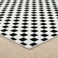 thumbnail image 5 of Rug Branch Maise Checkered Indoor Outdoor Area Rug, Black White, Modern - Entryway, Hallway, Bathroom, and Kitchen, 5 of 5