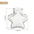 thumbnail image 2 of Uxcell 2 Pcs 12 oz/400ML Frascos de Vidrio Transparentes en Forma de Estrella con Tapa de Corcho, Cuerda y Etiquetas en Blanco para Decoraciones de Halloween, 2 of 5