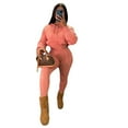 thumbnail image 1 of CN0193   European and American Women‘s High Elastic Solid Color Anti-Pilling Knitwear Sweater Set Two-Piece Set, 1 of 6