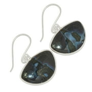 Natural Mystic Merlinite Crystal 925 Sterling Silver Earring Jewelry ALLE-13740