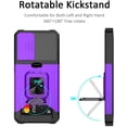 thumbnail image 2 of for Samsung S21 Case with Sliding Camera Cover Heavy Duty Protective Galaxy S21 Case with Card Holder Magnetic Kickstand Case for Samsung S21 5G 6.2 inch(Purple), 2 of 13