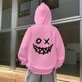 thumbnail image 5 of SonxaHe Big Boy's Hoodie Fleece Cartoon Graphic Hooded Top with Pocket Streetwear Sports Active Hoodie for Kids Pink,Size 11-12, 5 of 8