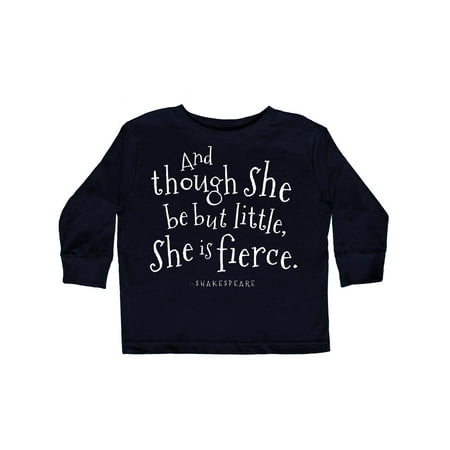 

Inktastic Shakespeare Lover Quote Gift Toddler Boy or Toddler Girl Long Sleeve T-Shirt