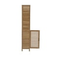 thumbnail image 5 of Linon Bracken Sturdy Solid Bamboo Six Shelf Tower with Door in Natural Brown, 5 of 10