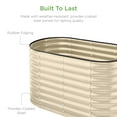 thumbnail image 5 of Best Choice Products 4x2x2ft Outdoor Raised Metal Oval Garden Bed, Planter Box for Vegetables, Flowers - Beige, 5 of 7