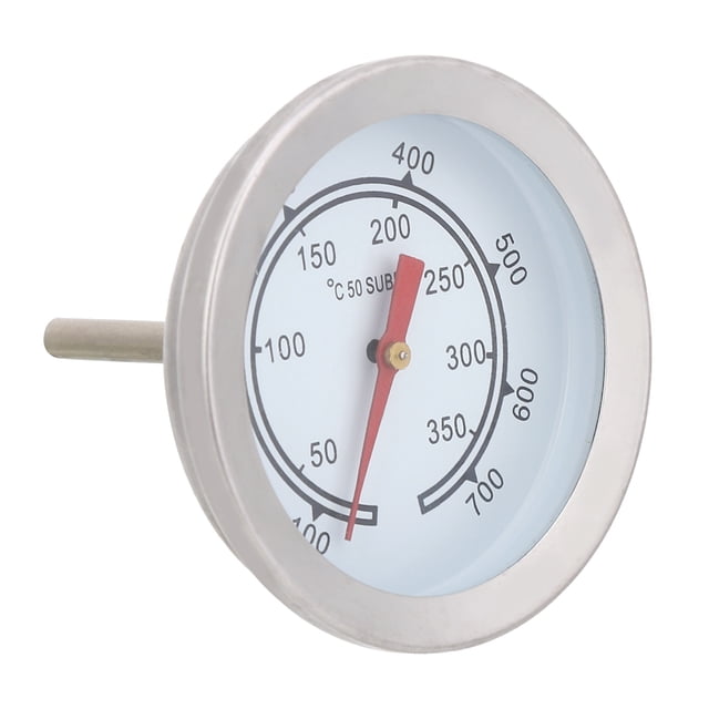 Thermomètre à Baromètre en Acier Inoxydable à Double Échelle à Double Cadran Analogique