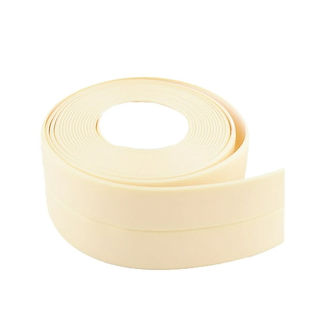 Caulk Tape,Self Adhesive Sealing Water Repair Strip for Bathtub Beige