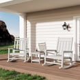 thumbnail image 2 of EastVita Outdoor Side Table 18 X 15 Inch Hdpe 2-Tier Patio Side Tables For Outside For Patio Pool Deck Indoor Backyard White, 2 of 6