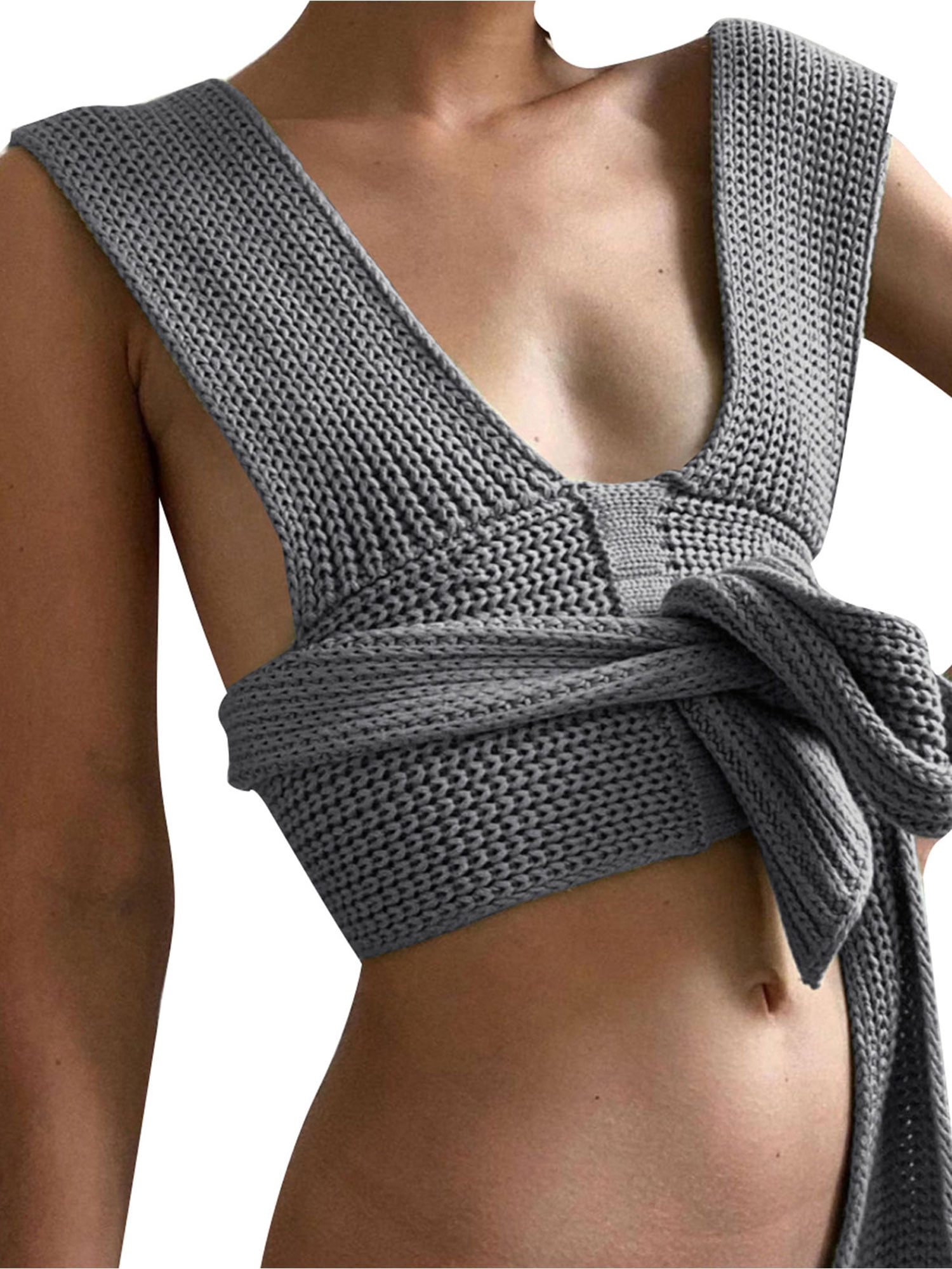 FOCUSNORM Women Sexy Sweater Vest 