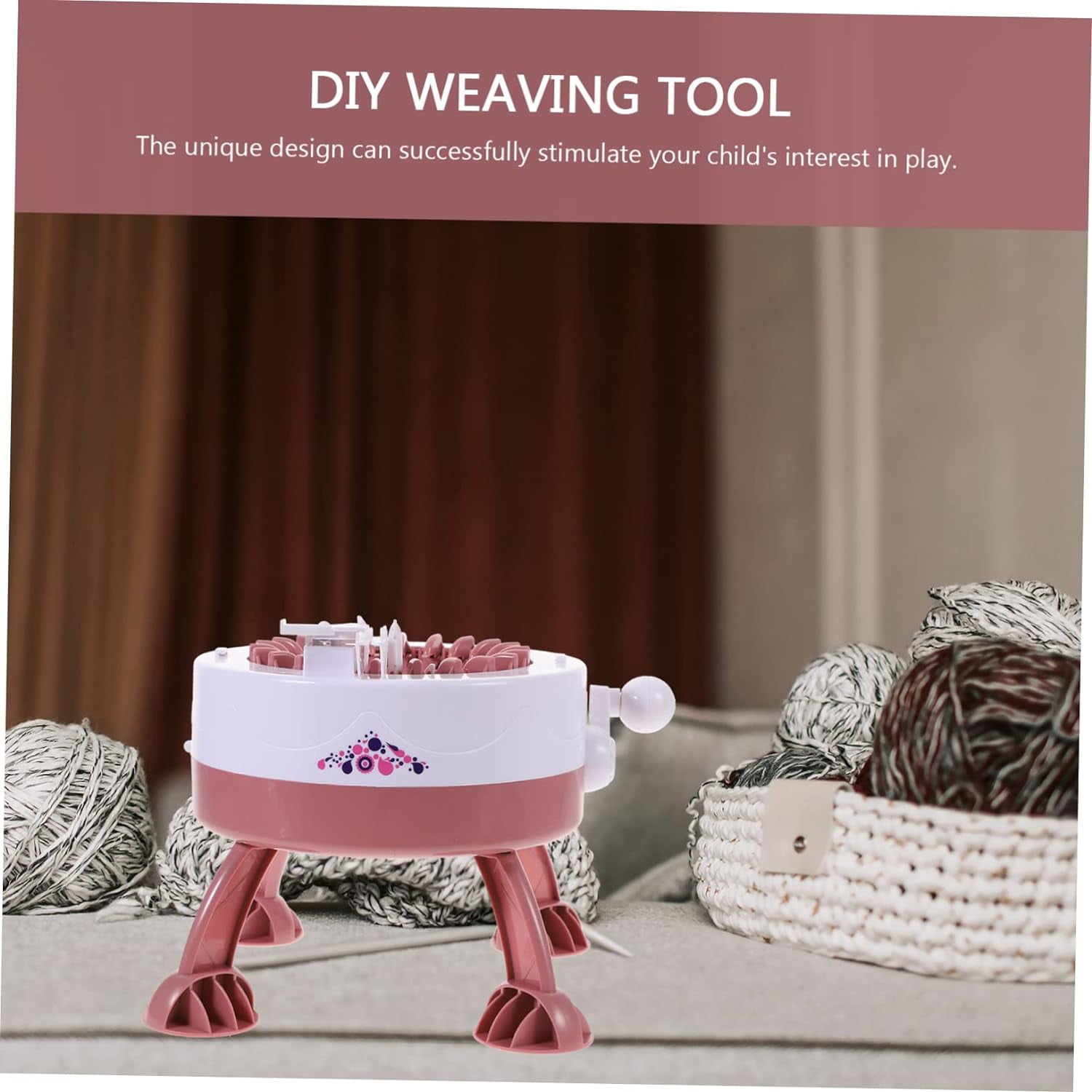 VIFERR Knitting Machine, 22 Needles Smart Weaving Loom Knitting Board Rotating Double Knitting Loom Machine, DIY Hand Artifact Wool Machine for Adults and Kids