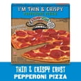 thumbnail image 3 of Screamin' Sicilian Thin Crust Pepperoni Pizza, 18.4 ounces (Frozen), 3 of 9