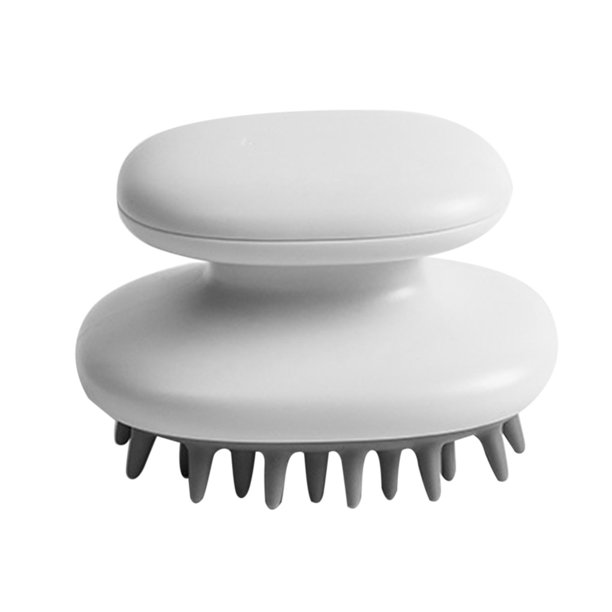 Bearachild Ducha Cepillo para el cabello Cuero cabelludo Doble capa Masajeador Depurador Cojín de aire Cabezal Juegos de accesorios de baño blanco Bearachild HA010881-02