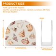 thumbnail image 4 of Yayeee Napkin Holder for Table Kitchen Paper Tissue Organization, Red Watercolor Seashells, 4 of 8