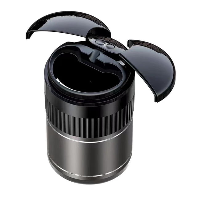 Feltree Car Ashtray with Lid Infrared Metal Intelligent Ashtray