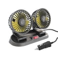 thumbnail image 1 of Speravity Ventilador para salpicadero de coche, 2 velocidades, doble cabezal, dispositivo de refrigeración de aire Interior para coche, autoadhesivo de Automoción decorativa y accesorios 12V Speravity VI015509-02, 1 of 6