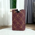 thumbnail image 6 of Yayeee Freestanding Laundry Hamper with Handle Collapsible Large Storage Basket for Clothes, Circular Gold Pattern, 6 of 7