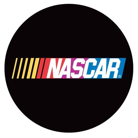 NASCAR Stained Wood Cue Rack with Mirror - Black, White, Yellow, Red, Blue
