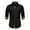 Black, variant on Men Shirt 2025 Male Casual Fashion Long Sleeved Shirt Comfort Leisure Top Mens Shirts White M