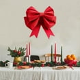 thumbnail image 5 of Vrorvz Outdoor Christmas Decorations Large Bow with Led Lights Holiday Decor Stunning Versatile Indoor Outdoor Scene Setup Easy Install Reusable Christmas Spring Festival Decor 19.7in Red, 5 of 7