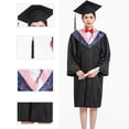 thumbnail image 5 of ZenCart Bachelor Uniform Matte Graduation Gown Cap Tassel Set V-Neck Long Sleeve Robe Graduation Cap And Gown Set Graduation Ceremonies Photo Props, 5 of 8