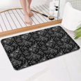 thumbnail image 4 of Pioneer Flower Floral Print Pattern Bathroom Rugs Mat, Non Slip Microfiber Bathroom Rug with Rubber Backing, Soft Mats for Bathroom Floor Tub Shower, 17"x30", 4 of 5