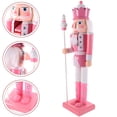 thumbnail image 3 of Nutcracker Soldier Adornment Christmas Nutcracker Figure Wooden Nutcracker Puppet, 3 of 8