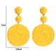 thumbnail image 2 of Pendientes de bola de rafia boho para mujer, pendientes colgantes redondos de rafia individuales - Joyas de resort de playa de verano, 2 of 5