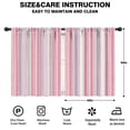 thumbnail image 2 of Blackout Kids Curtains,Pink and Green Striped Pattern Childrens Insulated Curtains Set Of 2,Bedroom Essentials,Toddler Room Decor 42x54in(106x137cm), 2 of 5