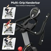 Indoor Exercise Bikes for Home Stationary Bicycle Magnetic 16 Levels Resistance Cycling Bike with Free APP Max Weight 360 Lbs