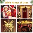 thumbnail image 2 of Monaeco Christmas Tree Ribbon Fairy Lights, 16.4ft/5m 50 LED String Lights, Waterproof 8 Modes USB & Battery Operated Noel Decorations for Small Pencil Xmas Tree Outdoor Indoor Decor Ornaments - Gold, 2 of 6