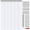 thumbnail image 2 of Clear PVC Strip Curtain - 84"x38", 6pcs Freezer Door Strips for Walk-ins, Coolers, and Warehouse Doors, 2 of 12