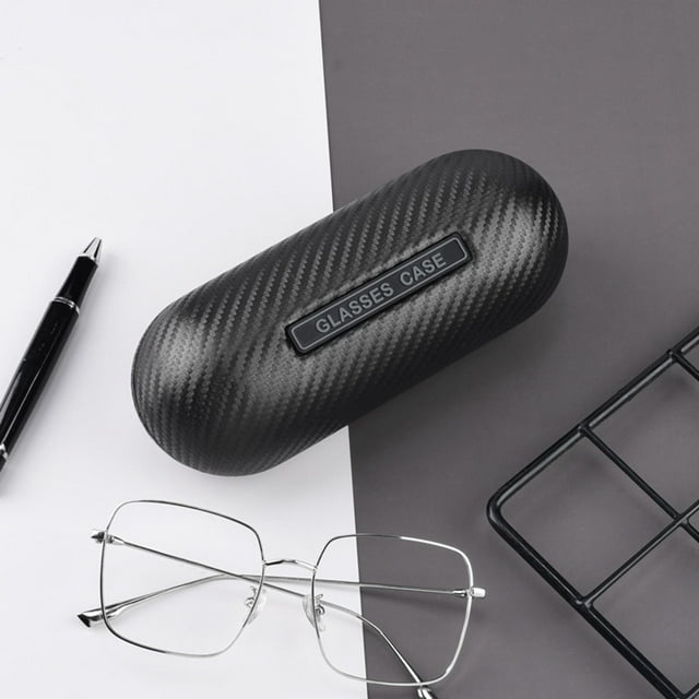 Estuche rígido de viaje shamjiam para gafas de sol de cuero PU