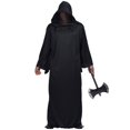 thumbnail image 1 of Disfraz de Halloween, bata negra súper larga fría, accesorios de guerrero, vestido elegante, 1 of 5