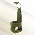 thumbnail image 2 of Nylon Water Bottle Carrier Waist Belt Holder Pouch for Hiking Outdoor Running (Green), 2 of 6