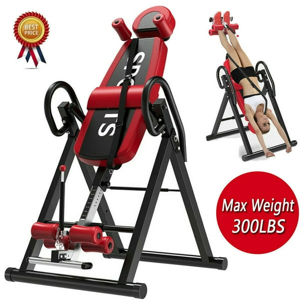Inversion Table Gravity Heavy Duty Back Pain Relief Therapy Stretcher