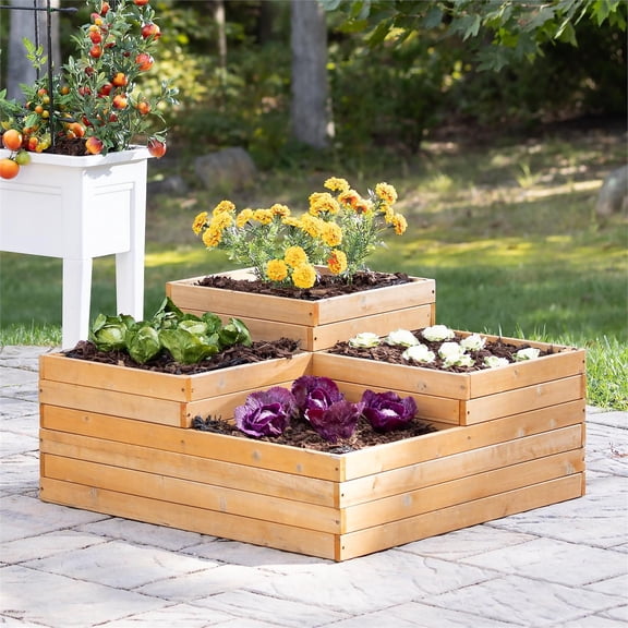 Evergreen Wood Garden Bed